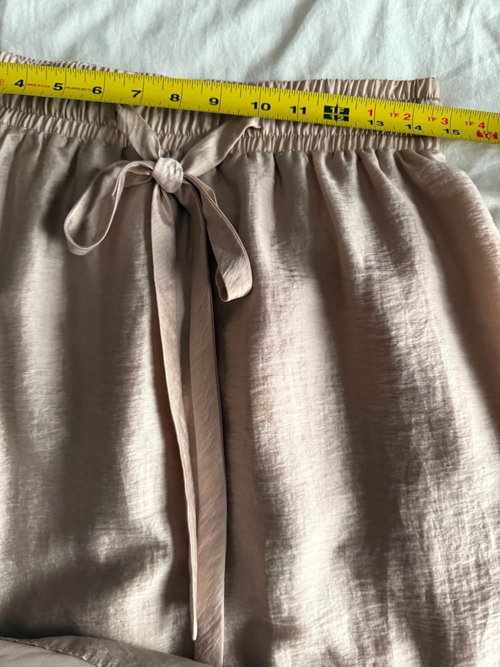 Club Monaco Blush High Low Midi Skirt Lyocell Drawstring Size M - Picture 5 of 6